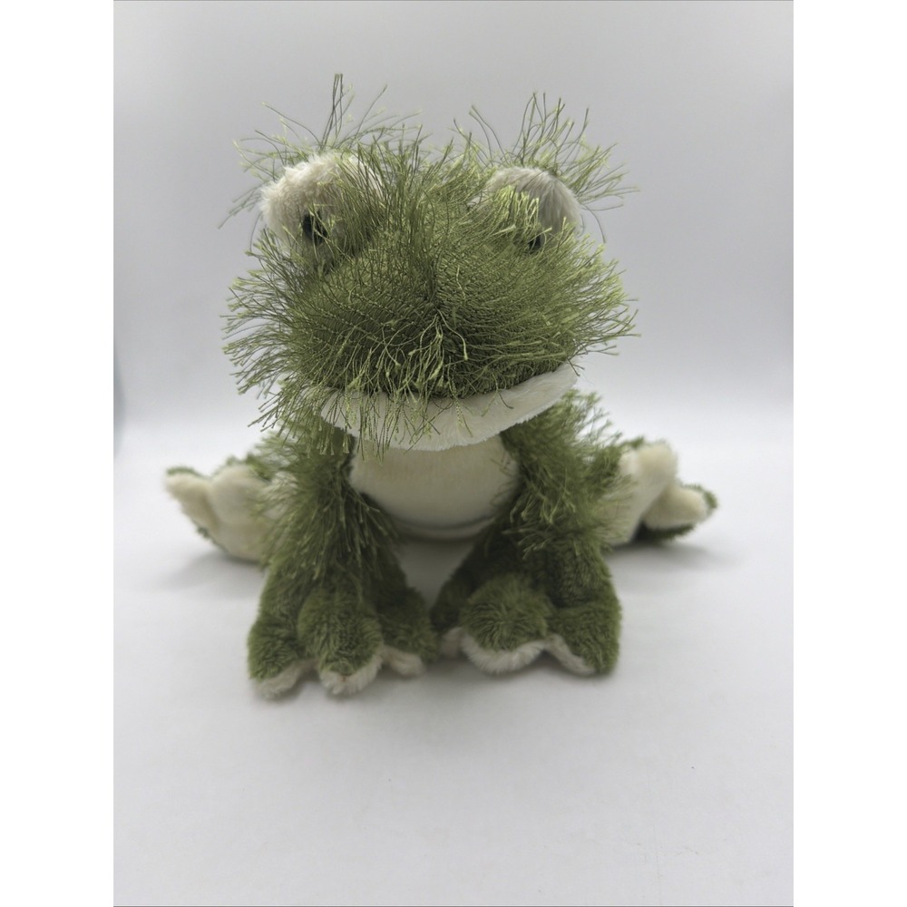 Ganz Webkinz Fuzzy Frog Green Plush Stuffed Animal‎ 9" No Code